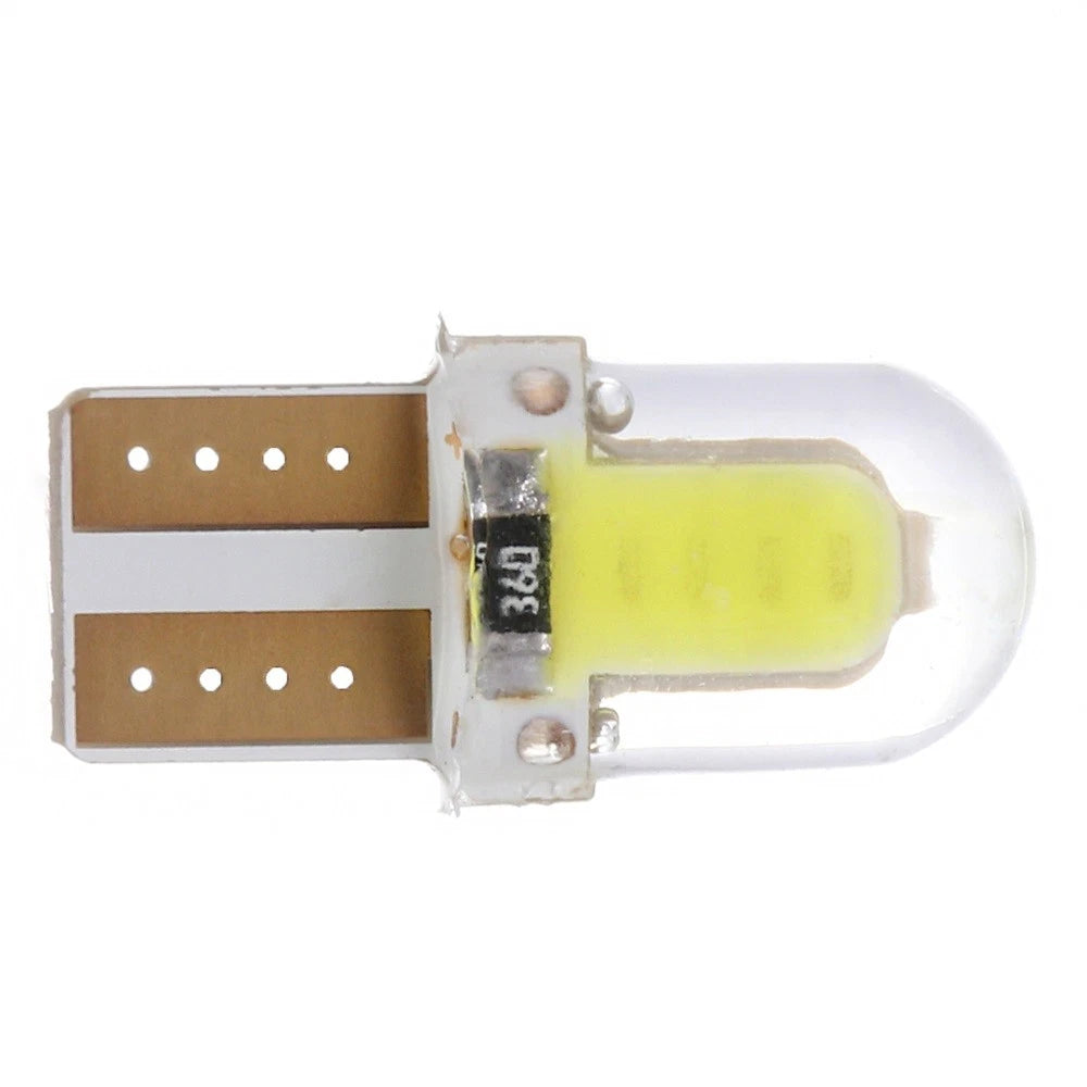 2X 6500K White T10 194 168 COB 8-SMD LED Instrument Cluster Light for