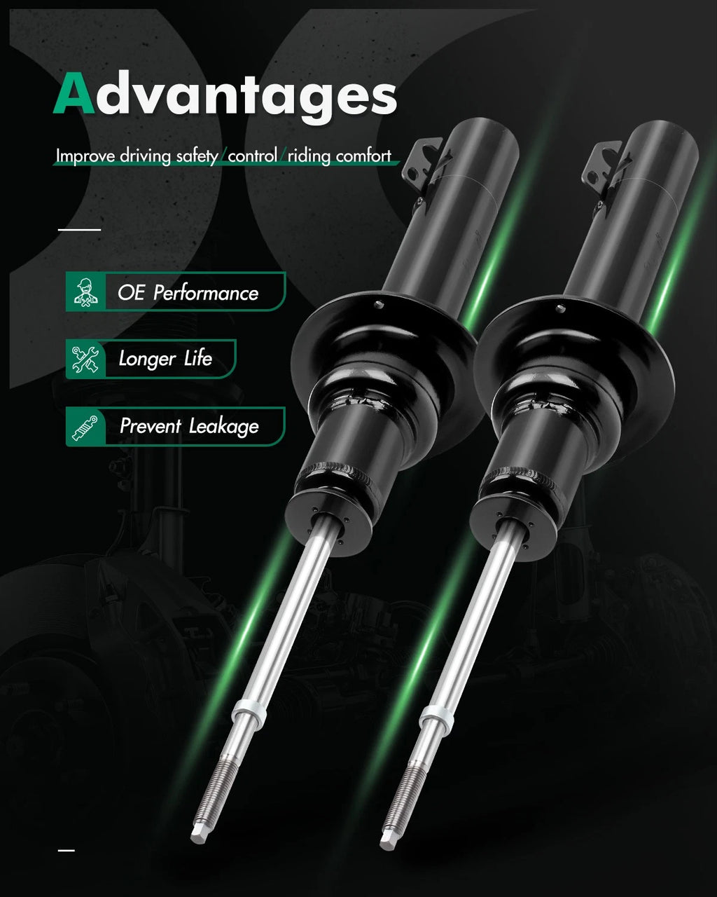 Front Shocks Struts for Jeep Commer (2006–2010)