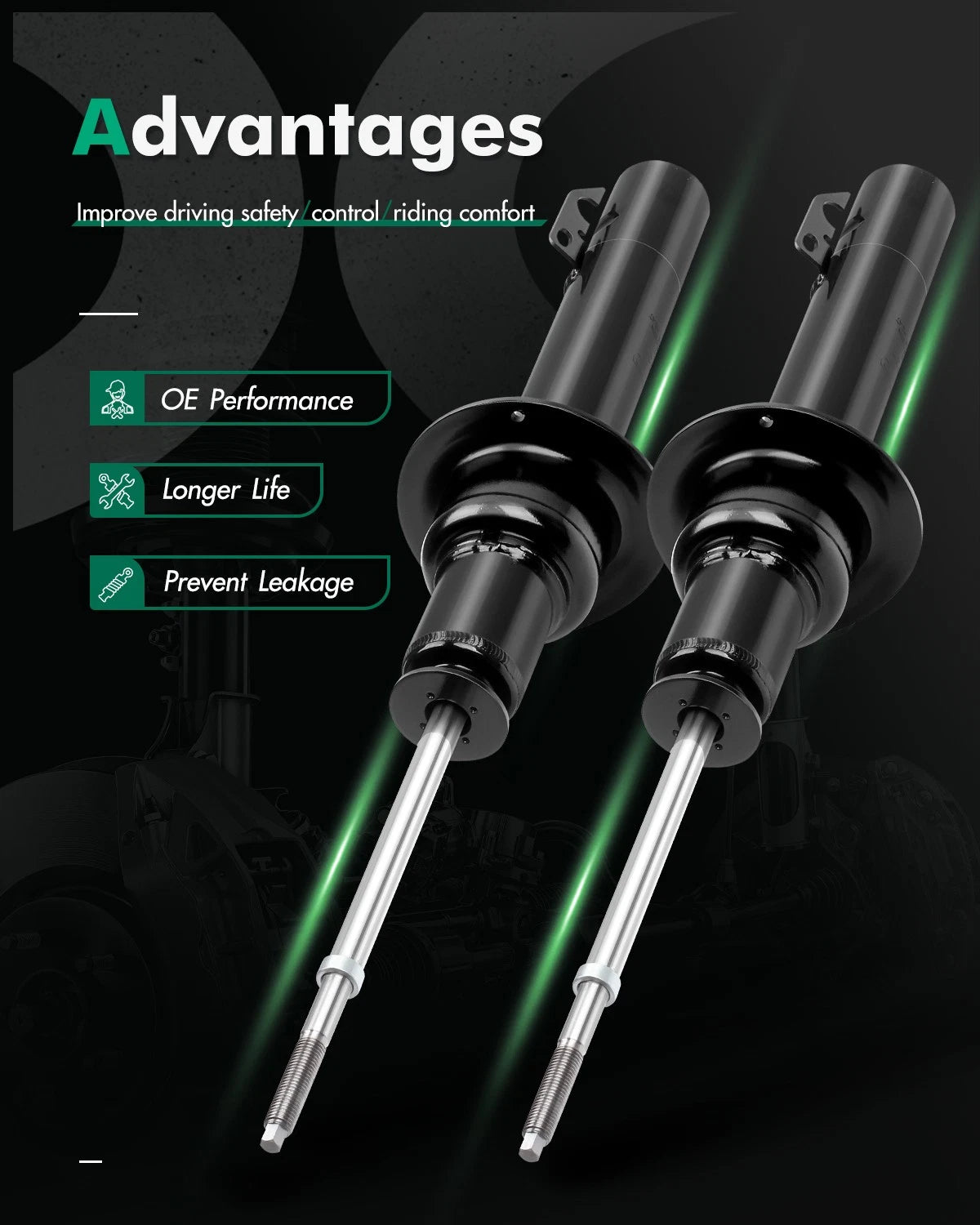 Front Shocks Struts for Jeep Commer (2006–2010)
