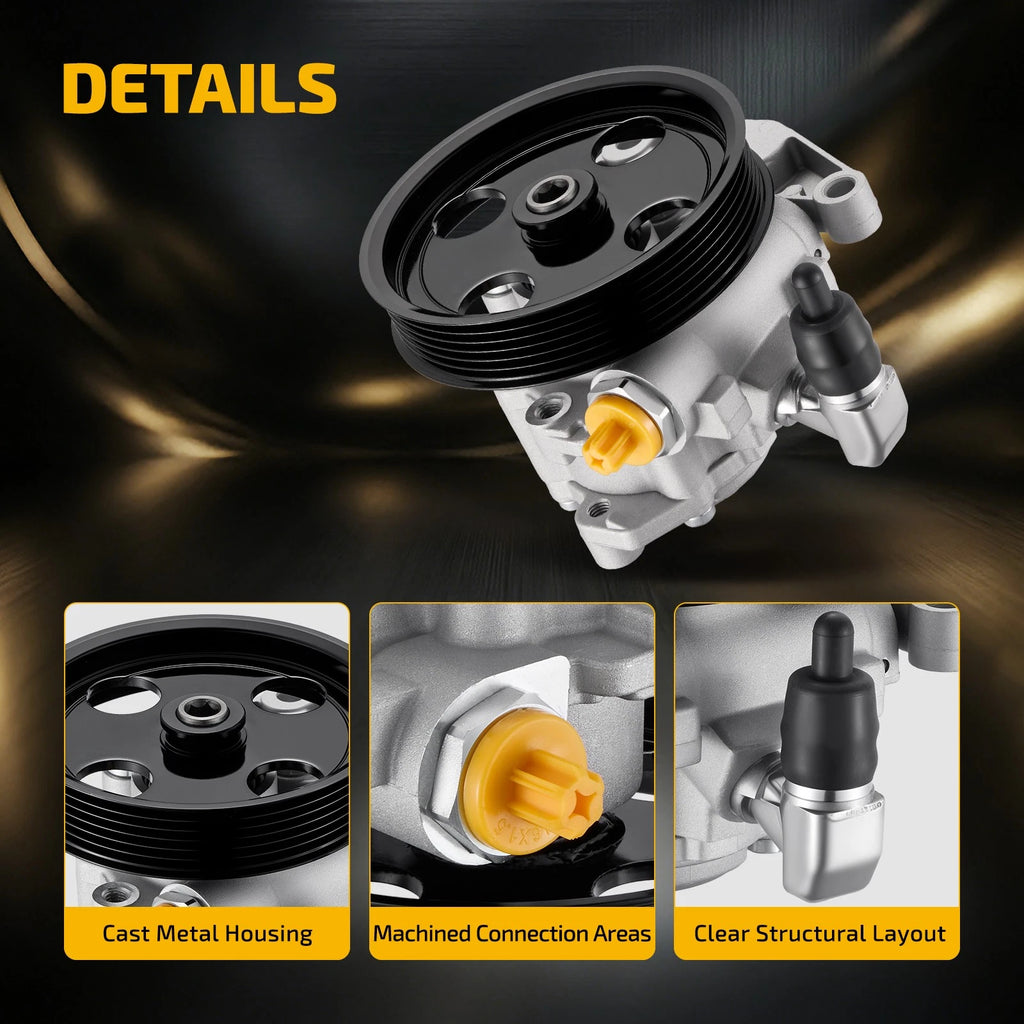 Power Steering Pump with Pulley for Mercedes-Benz S550 (2007–2009) 21-120