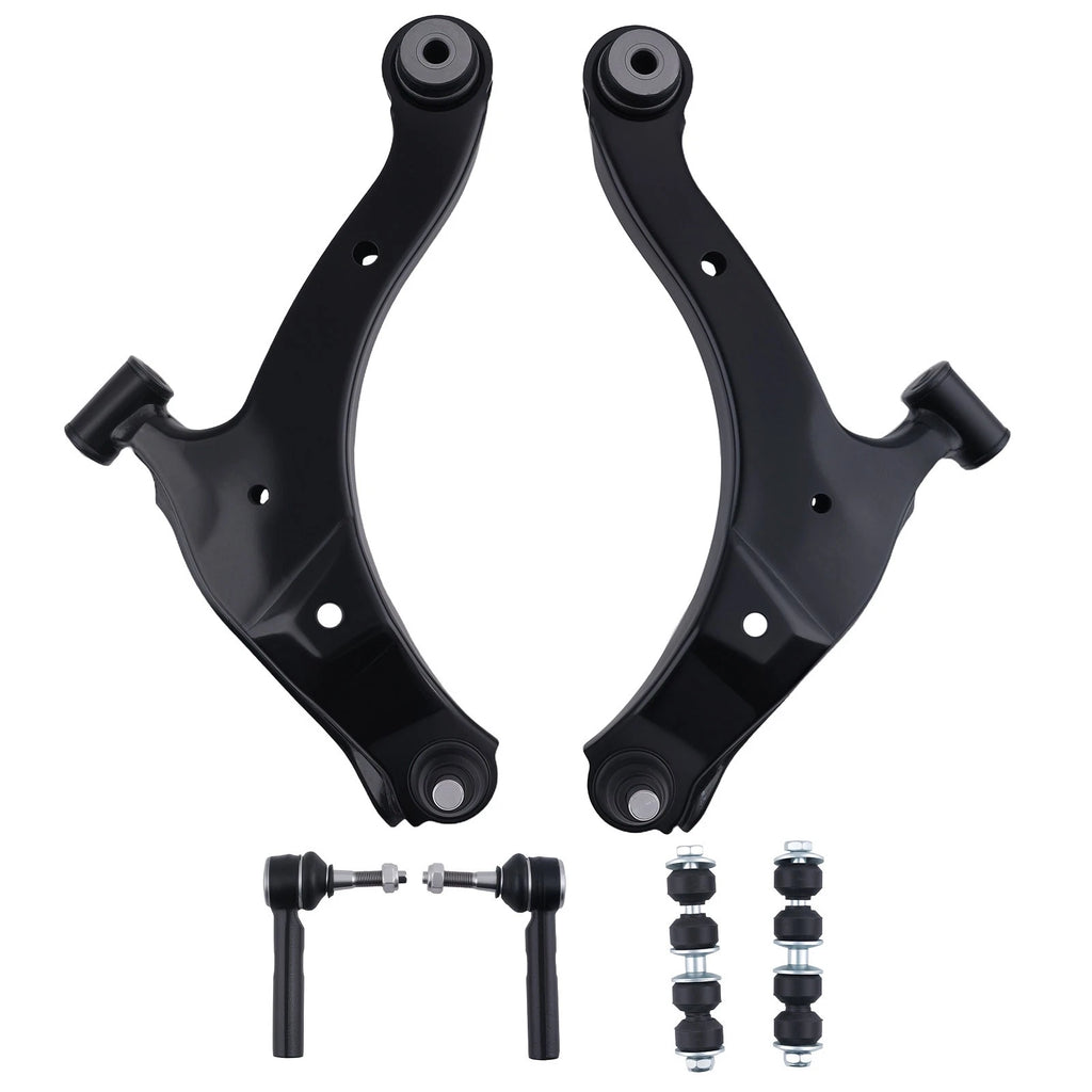 6X Front Lower Suspension Control Arm Tie Rod Set for Plymouth Neon (2000–2001)