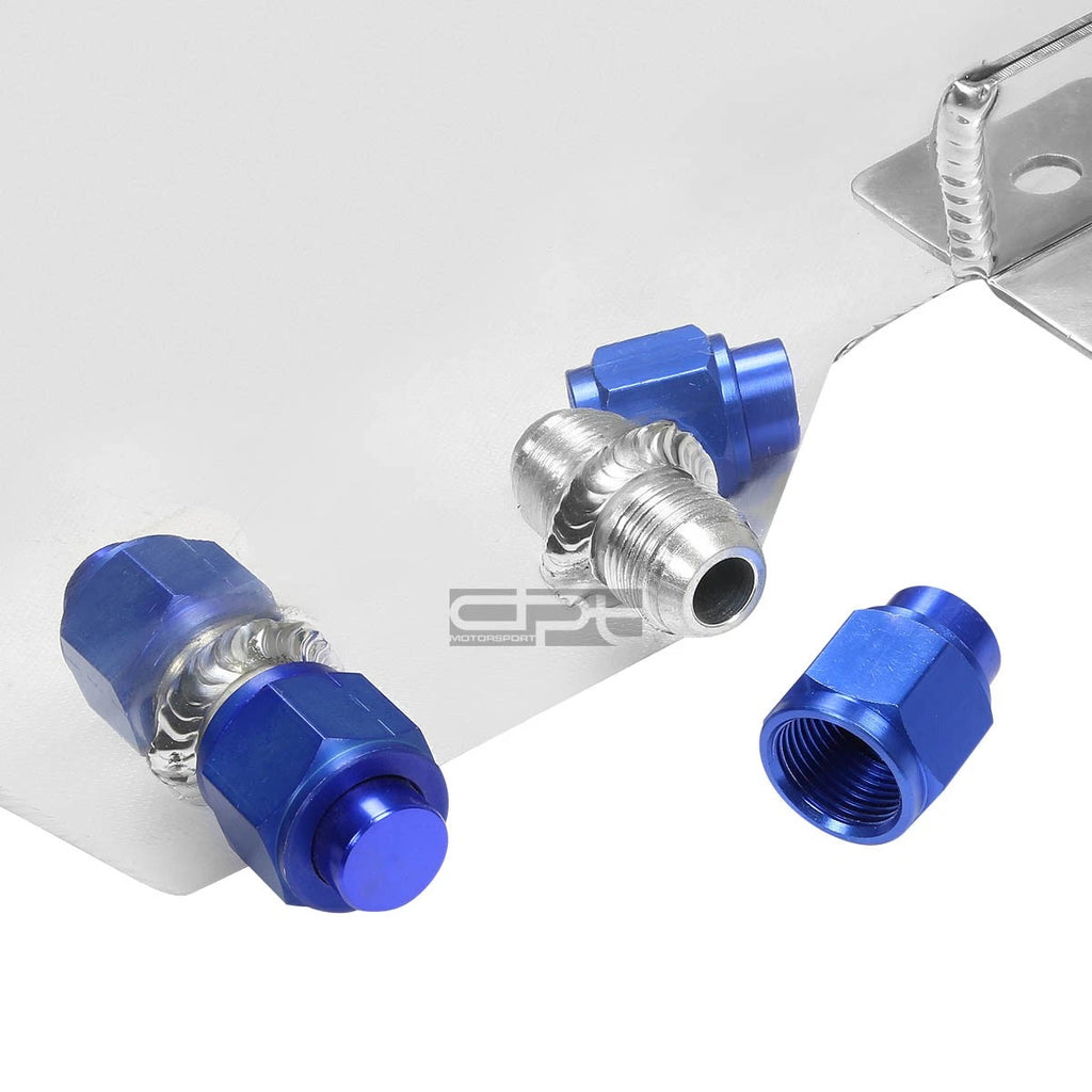 5 Gallon Lightweight Polished Aluminum Race Drift Fuel Cell Tank + Sender