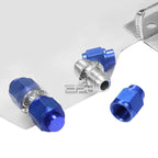 5 Gallon Lightweight Polished Aluminum Race Drift Fuel Cell Tank + Sender
