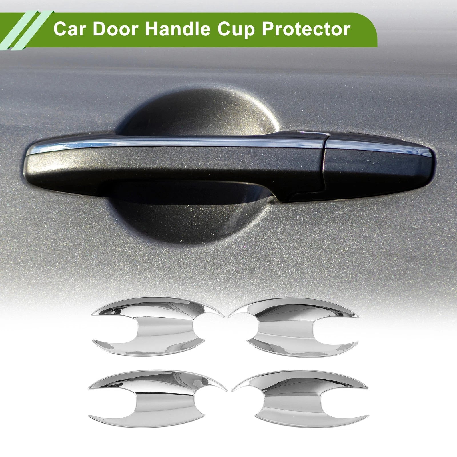 Set of 4 Chrome Door Handle Cup Protectors for BMW X3 (2022–2023)