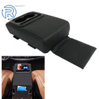 Center Console Armrest Pillow with Cup and Phone Holder for Most Cars