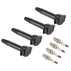 Set of 4 Ignition Coils & Spark Plugs for Dodge Caliber L4 1.8L (2007–2009) UF557 2269