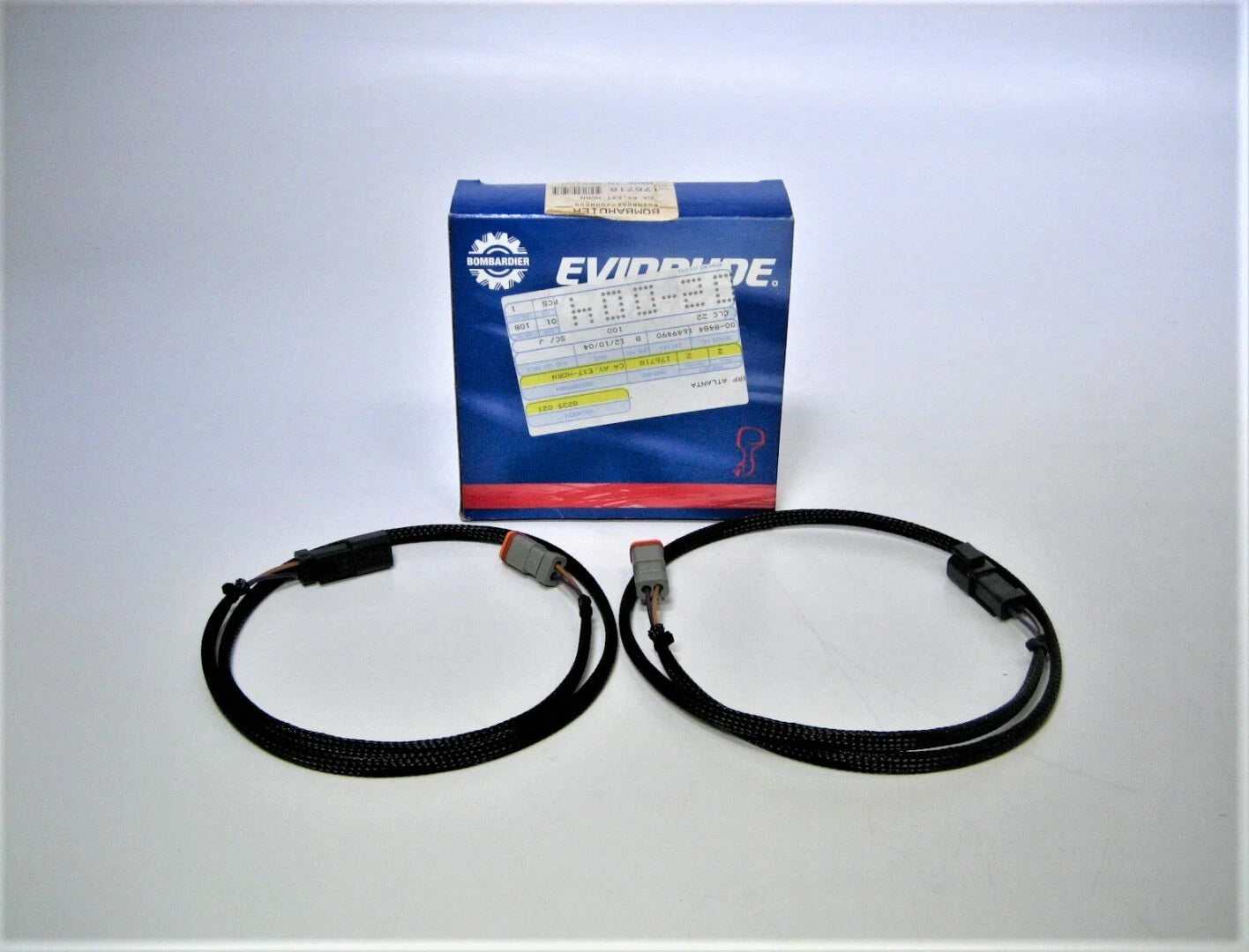 2X Evinrude Johnson 176718 Outboard Horn Extension Cables
