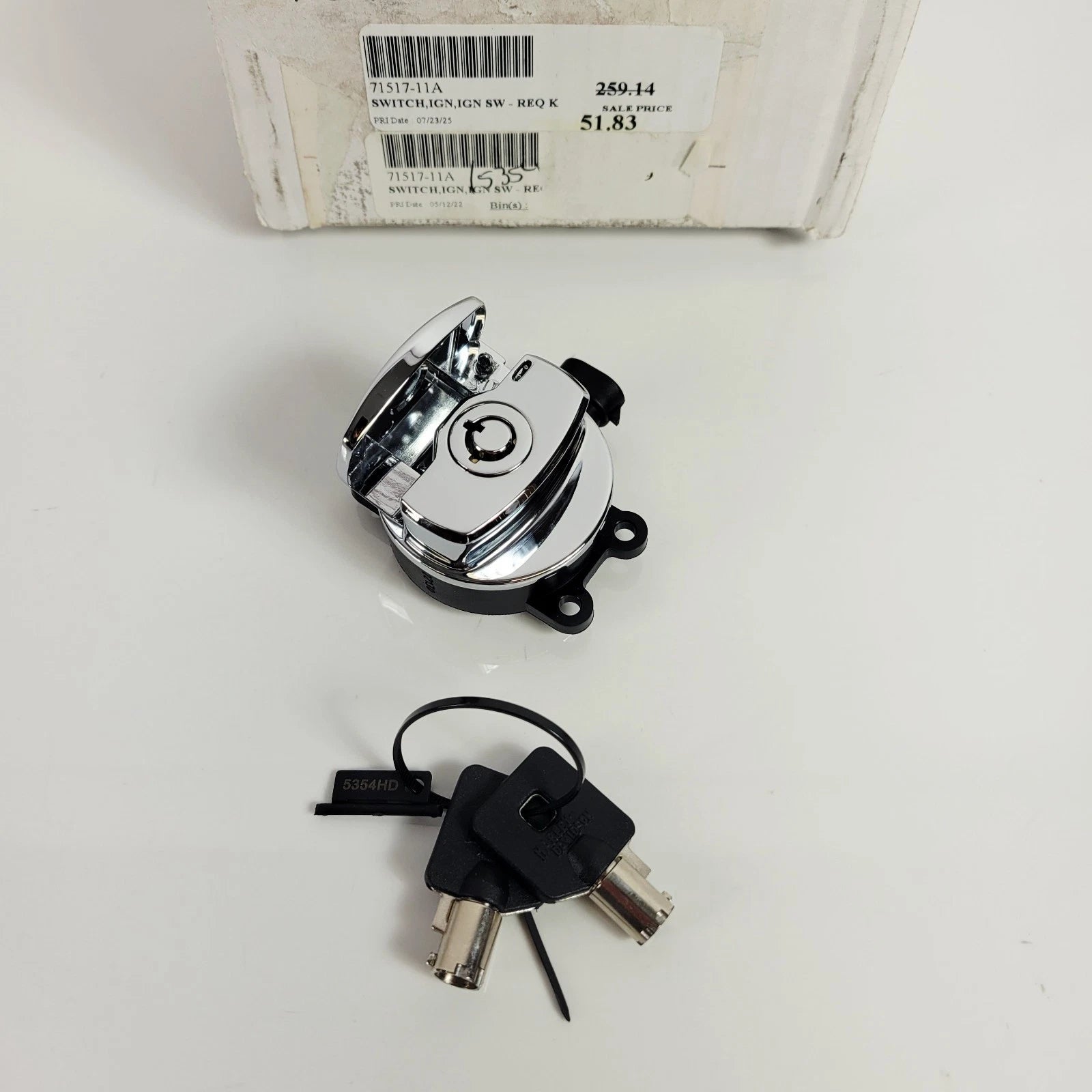 OEM Ignition Switch & Keys for Harley Road King & Freewheeler (2014–2025)