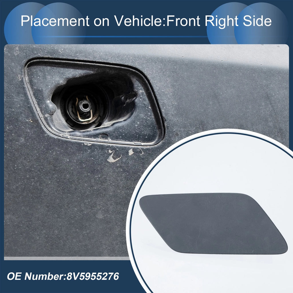 Front Right Washer Nozzle Cover Cap for Audi A3 8V (2013–2016) 1 Pcs