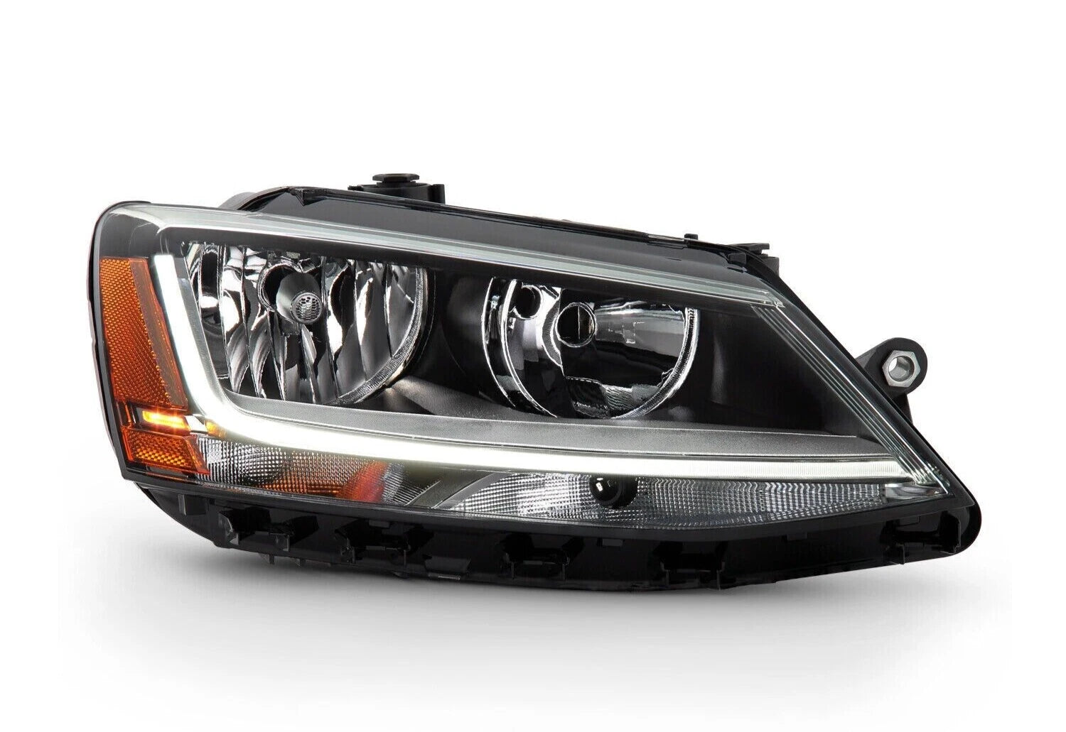 Halogen Headlight w/LED DRL Right RH for Volkswagen Jetta Sedan (2017–2018)