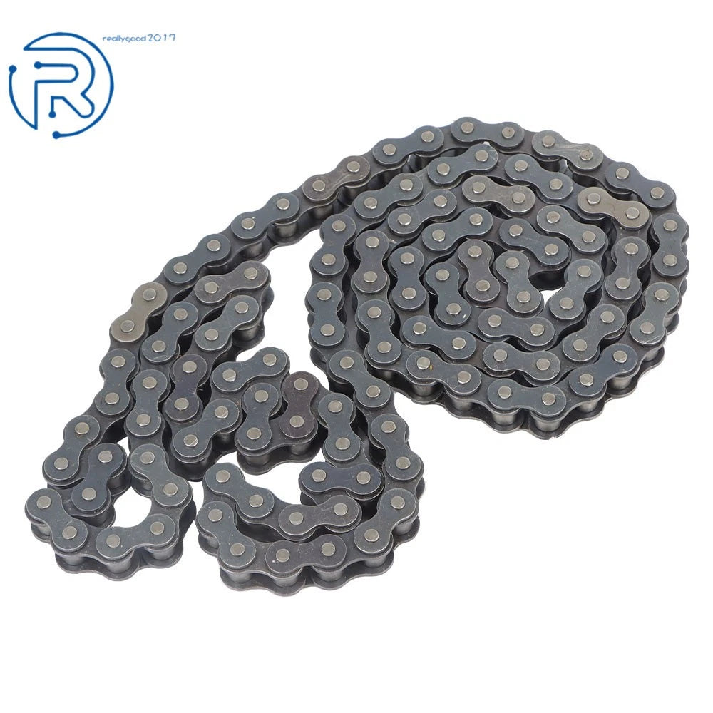 10 Feet Carbon Steel Roller Chain with 1 Connector for Various Applications