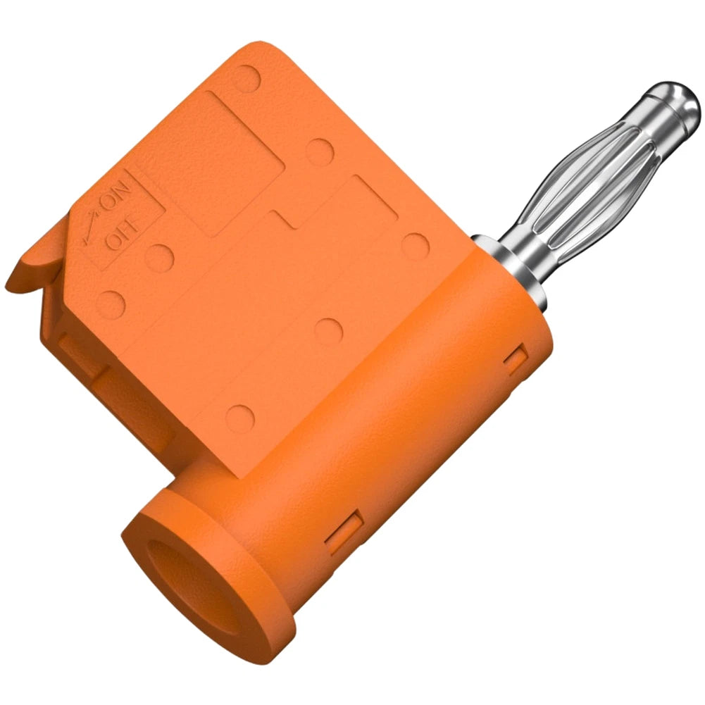 4mm Push Lock Banana Connector for Universal Use (Solderless, Stackable)