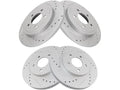Set of 2 Front and Rear Brake Rotors for Mazda Tribute (2005–2006, 2008–2010) NK458CV