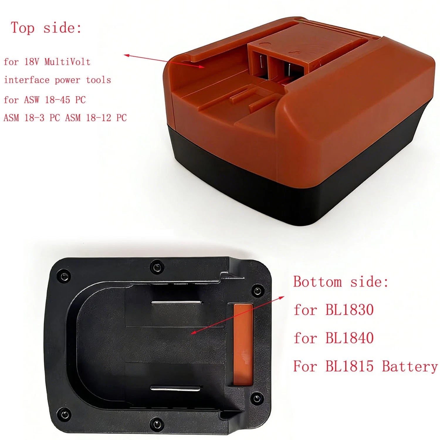 18V MultiVolt Adapter for BL1830 BL1840 Batteries