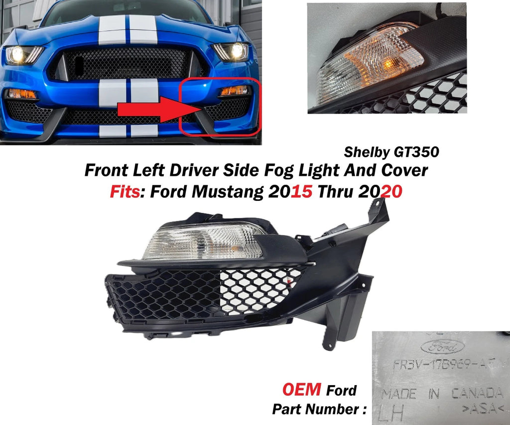 Front Left LED Fog Light for Ford Mustang (2015–2020) FR3Z17E811AB