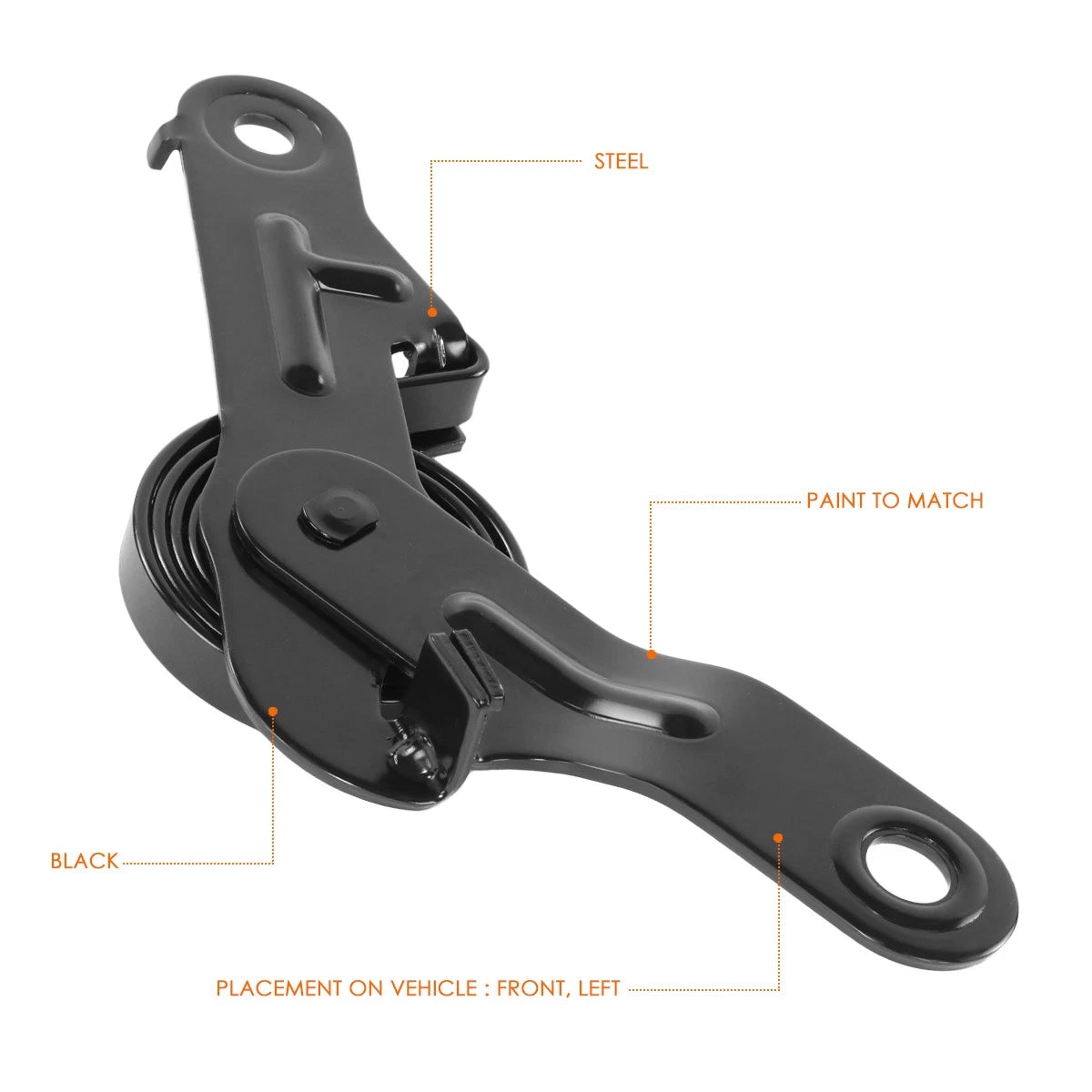 Left Driver Side Hood Hinge for Silverado/Sierra 2500HD 3500HD (2015–2017)