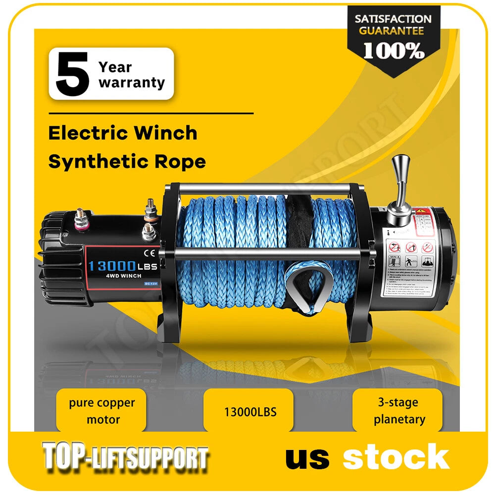 13000LBS Electric Winch for Truck Trailer Off-Road 4WD