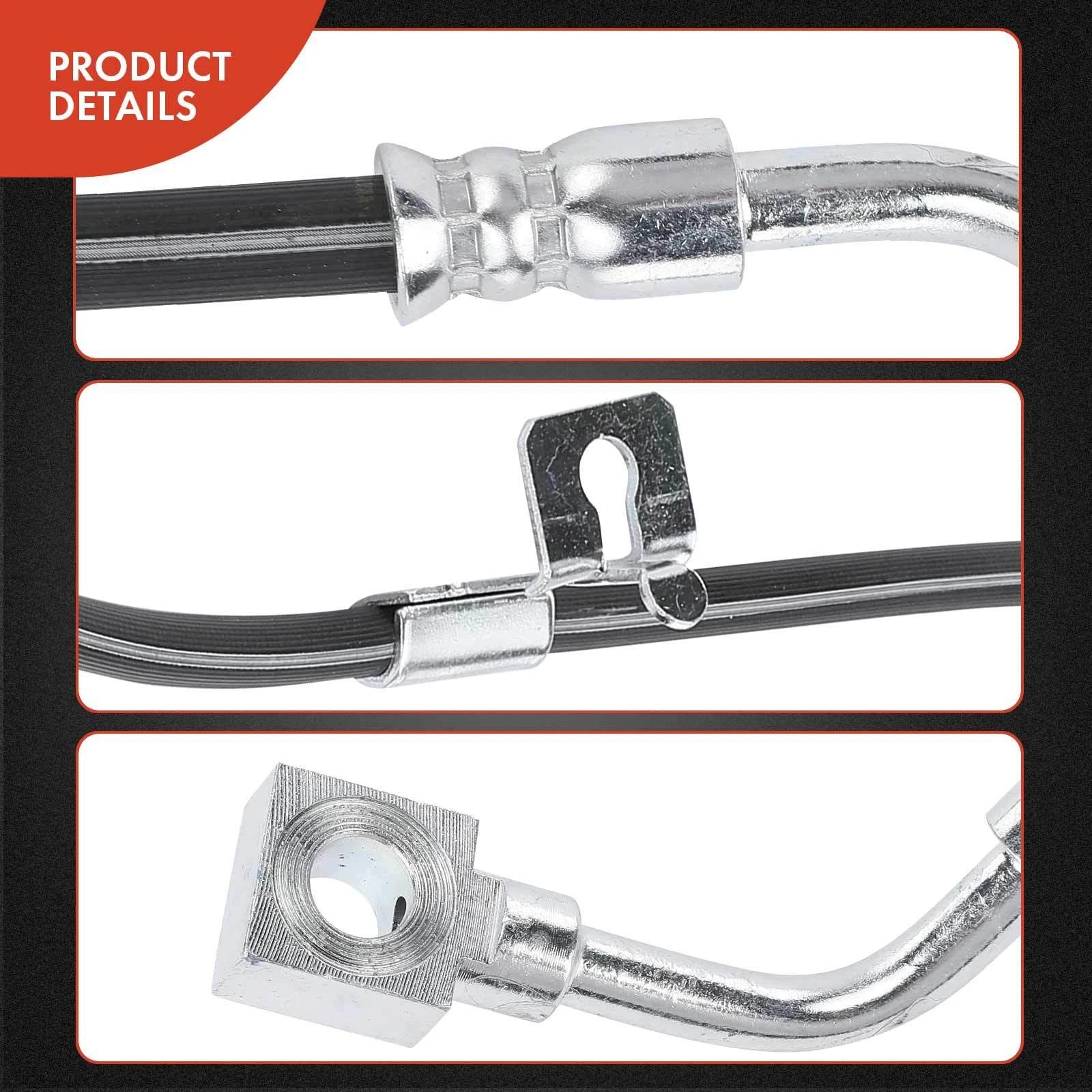 2X Front Brake Hydraulic Hose for Chevrolet G10 GMC G1500 (1984–1995)