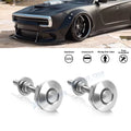 2X Silver Anodized Alloy Hatch Hood Bonnet For Dodge Charger Challenger (2006–2023)