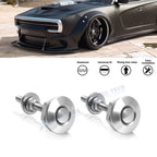 2X Silver Anodized Alloy Hatch Hood Bonnet For Dodge Charger Challenger (2006–2023)