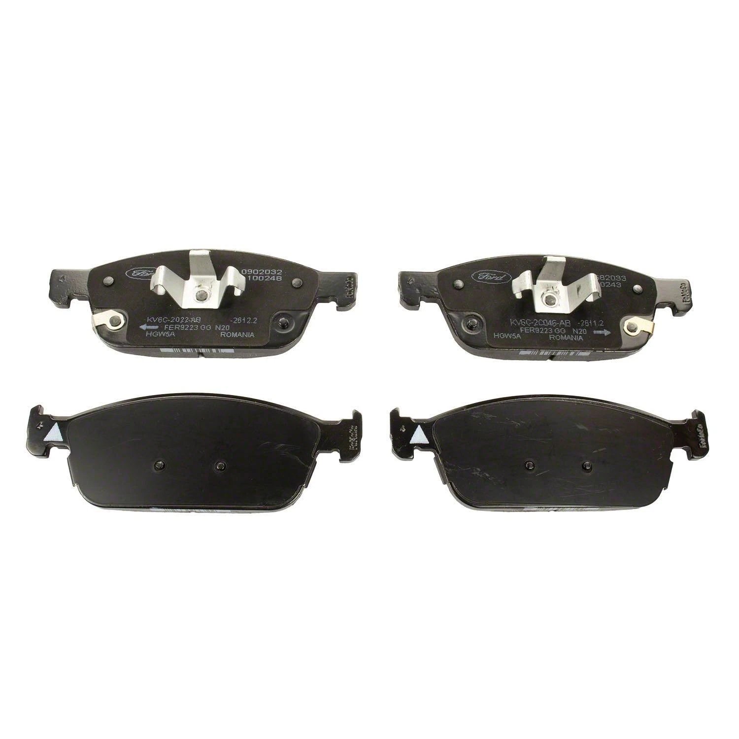 Set of 4 Motorcraft BRF-1857 Front Disc Brake Pads for Ford Transit Connect (2019–2022)