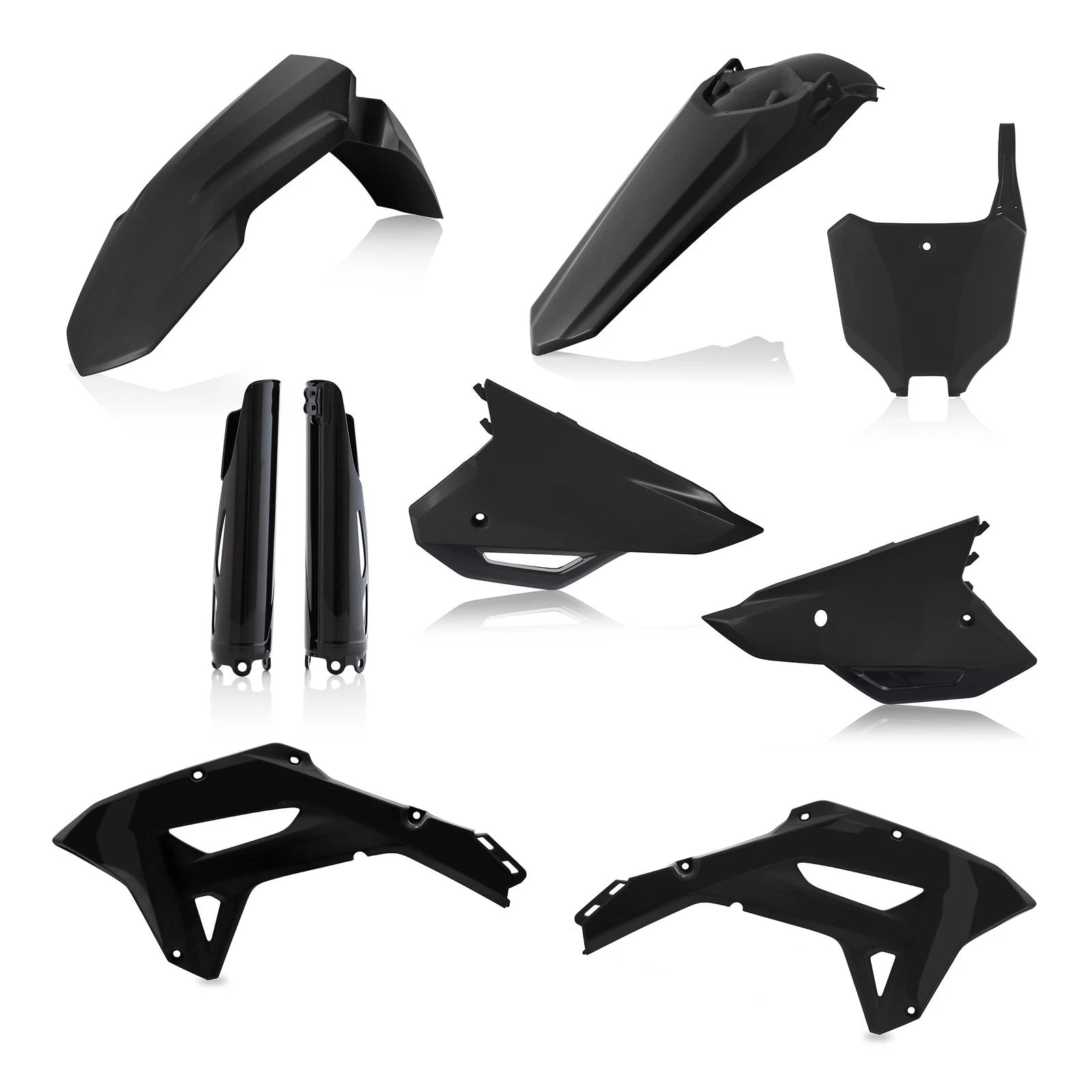 Acerbis Plastic Kit Full HON Black for Honda CRF450RX & CRF250RX (2021–2024)