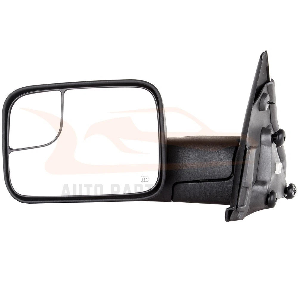 Power Heated Side Tow Mirrors for Dodge Ram (2002-2008) - Black Cover Pair