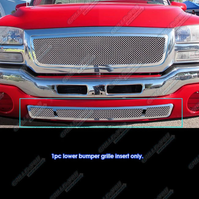 Stainless Mesh Bumper Grille Insert for GMC Sierra (2003–2006)