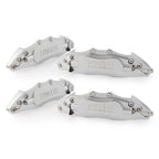 Set of 4 Front Brake Caliper Covers for Universal Fit (10.5") Silver Metal 3D
