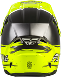 Youth Kinetic Surge Helmet for Off-Road (FLY Racing) - Grey/Hi-Vis Yellow