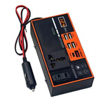 USB Fast Charge Car Inverter Adapter DC 12V 24V to AC 220V