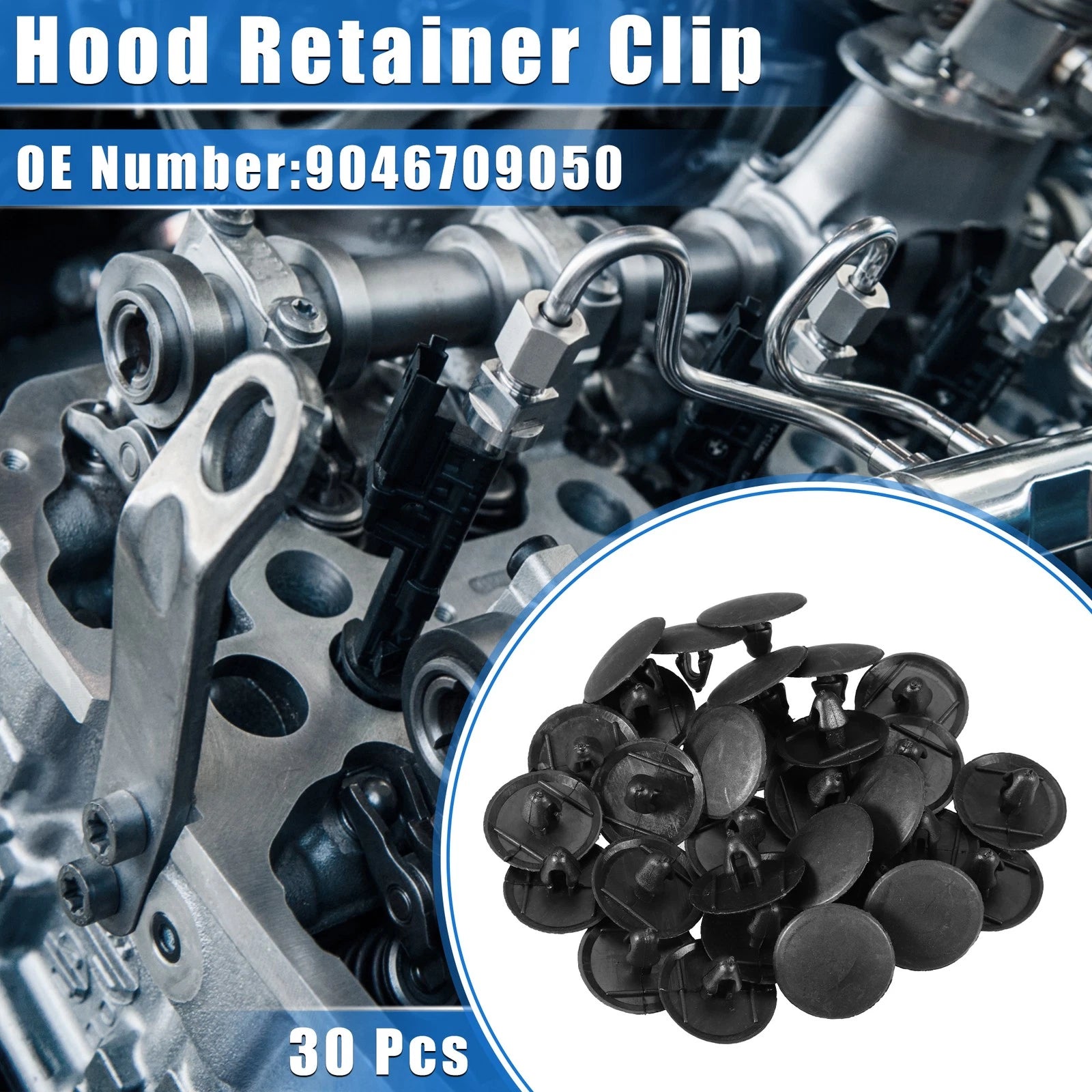 30 Pcs Hood Retainer Clip for Toyota Lexus 