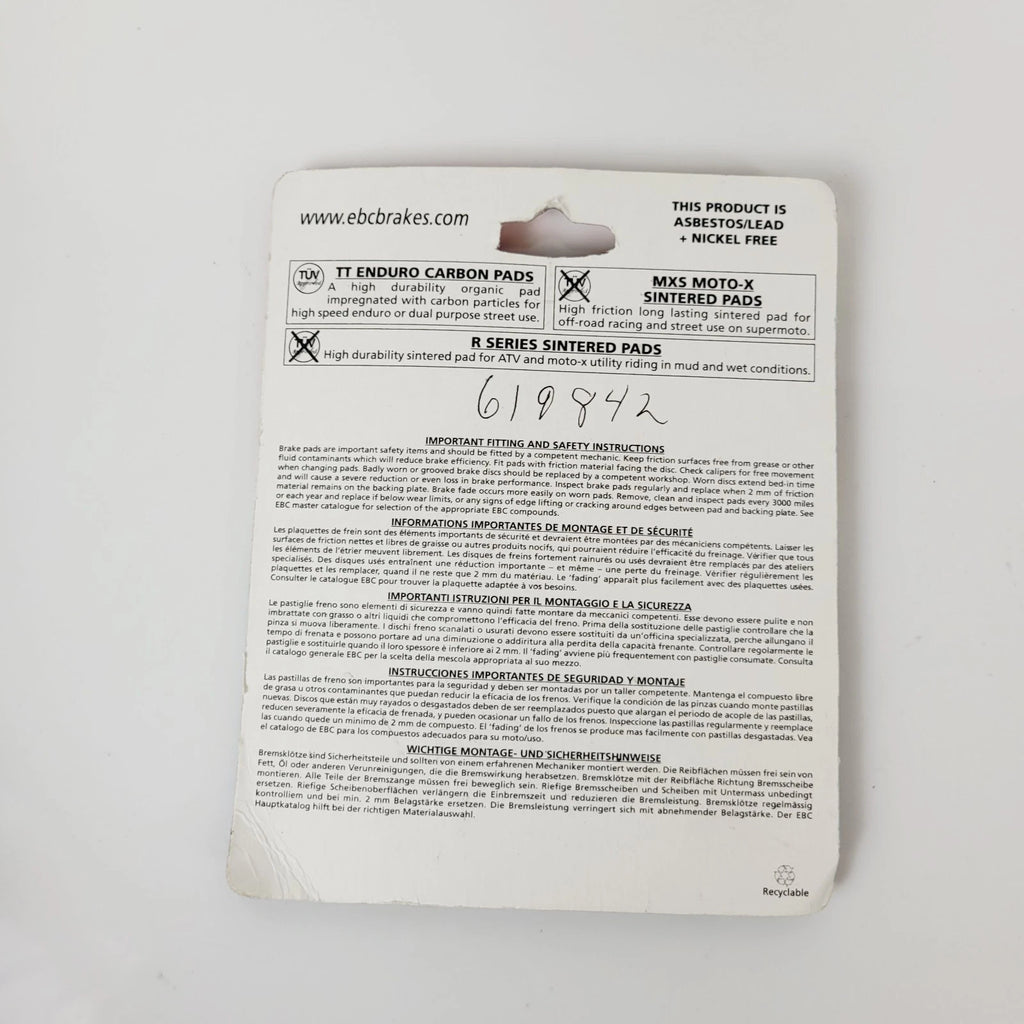 EBC FA137SV SV Series Severe Duty Sintered Brake Pads for Suzuki Quadracer
