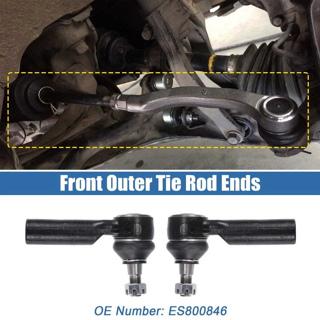 2X Front Outer Tie Rod End Links Kit for Ford Escape (2005–2007) No. ES800846