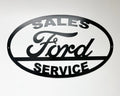 Metal Sign for Ford Sales Service Garage Wall Decor (24x14) (1930–2024)