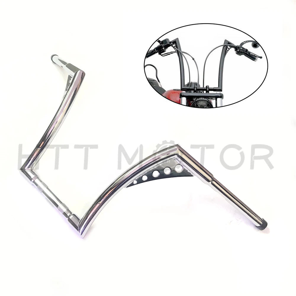 12" Rise 1 1/4" Ape Hanger Handlebar for Harley Davidson Softail Sportster