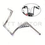 12" Rise 1 1/4" Ape Hanger Handlebar for Harley Davidson Softail Sportster