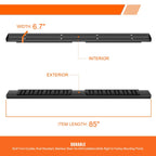 6" Side Step Nerf Bar Running Board for Silverado/Sierra Crew Cab (2007–2019)