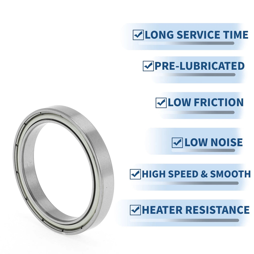 6808ZZ Deep Groove Ball Bearing for Scooter Skateboard Wheel (P5, 40x52x7mm)