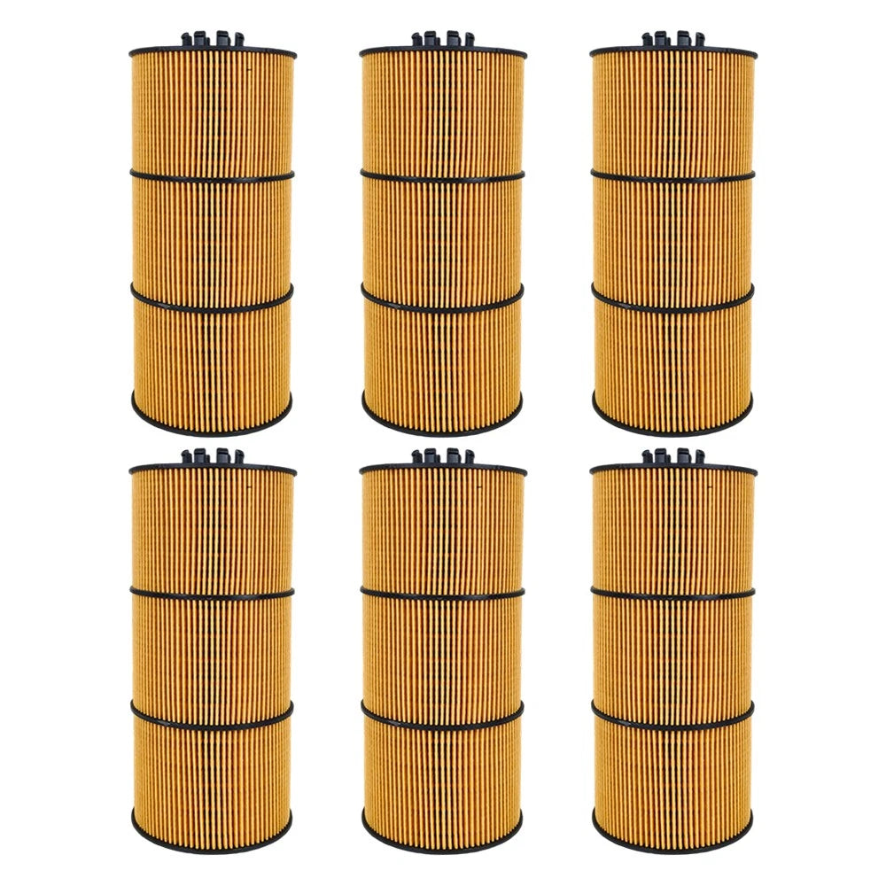 6X Oil Filter A4731800909 A4731800409 for Freightliner Detroit DD13 DD15 DD16 (2010–2023)