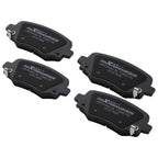 Set of 4 Rear Ceramic Brake Pads for Chrysler 200 (2015–2017) Fiat 500X (2016–2023)