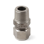 Compression Tube Fitting 1/2 NPT Male x Ф1/2 Tube OD (Set of 2)
