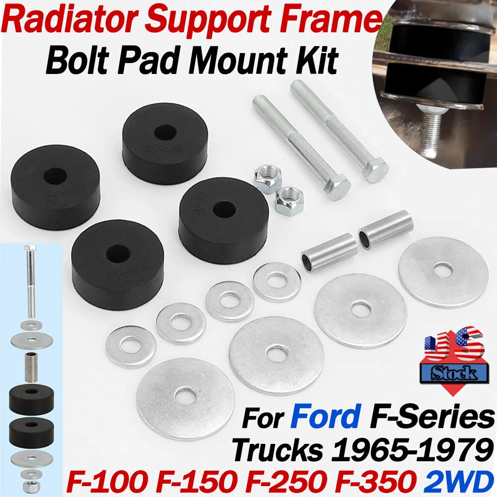 Radiator Support Frame Core Mount Kit for Ford F100 F150 F250 2WD (1965–1979)