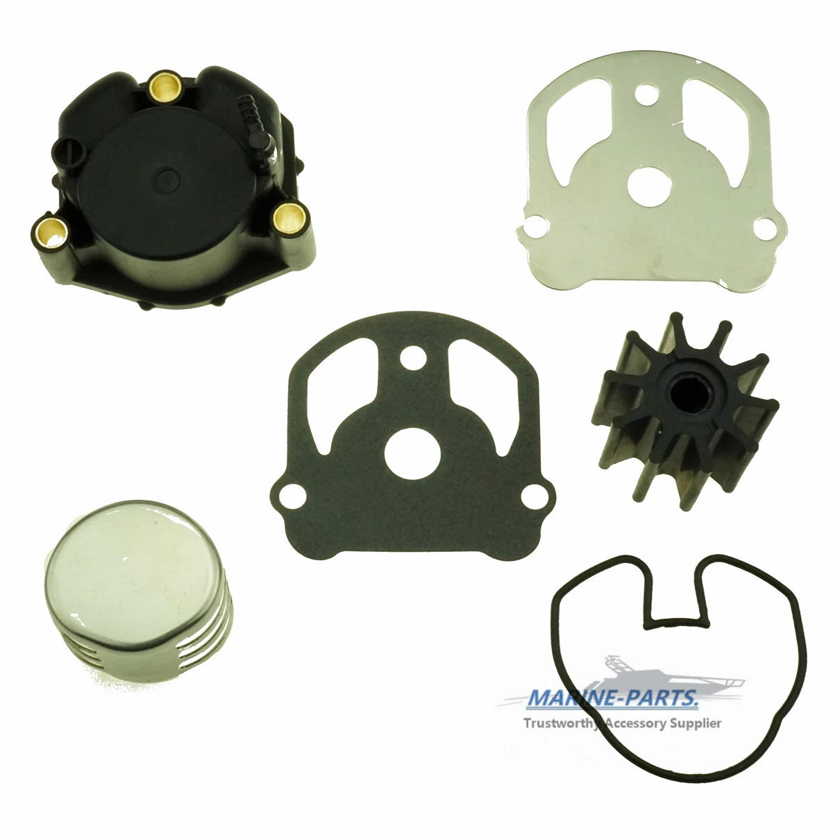 Water Pump Impeller Kit for Mercruiser Alpha, MR, R (#1) (984461, 777128, 983895)