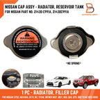 Radiator Cap for Nissan 370Z, Navara NP300, GT-R, Infiniti M37, M56, Q70, QX80 (2010-2023)