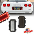 2X Smoke White LED Rear Tailgate Reverse Lights for Corvette C4 (1991–1996)