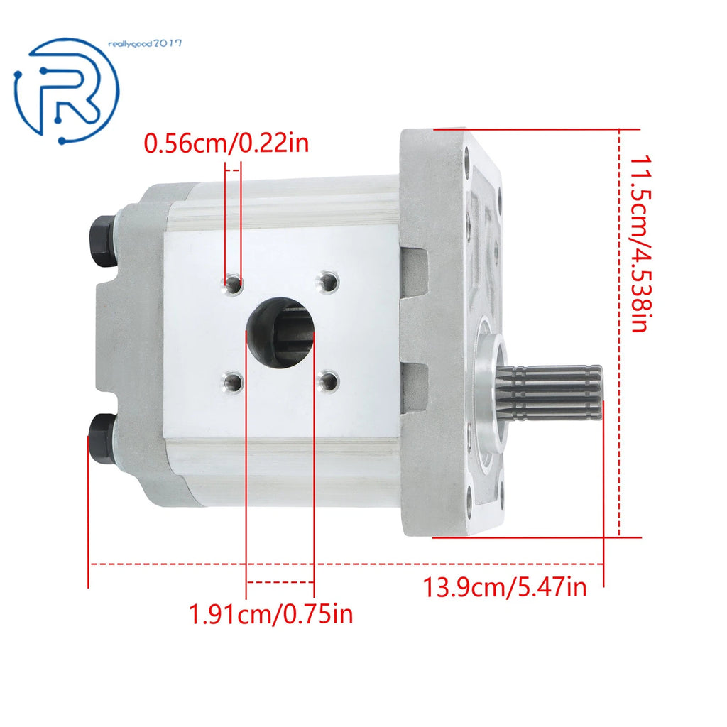 Hydraulic Gear Pump for Kubota KX161-2 (2000–2005) RD301-61120 RD30161120
