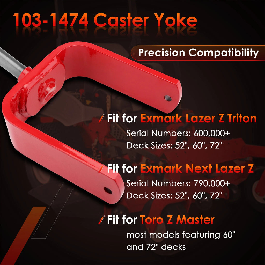 2X Caster Yoke for Exmark Lazer Z (52" 60" 72")