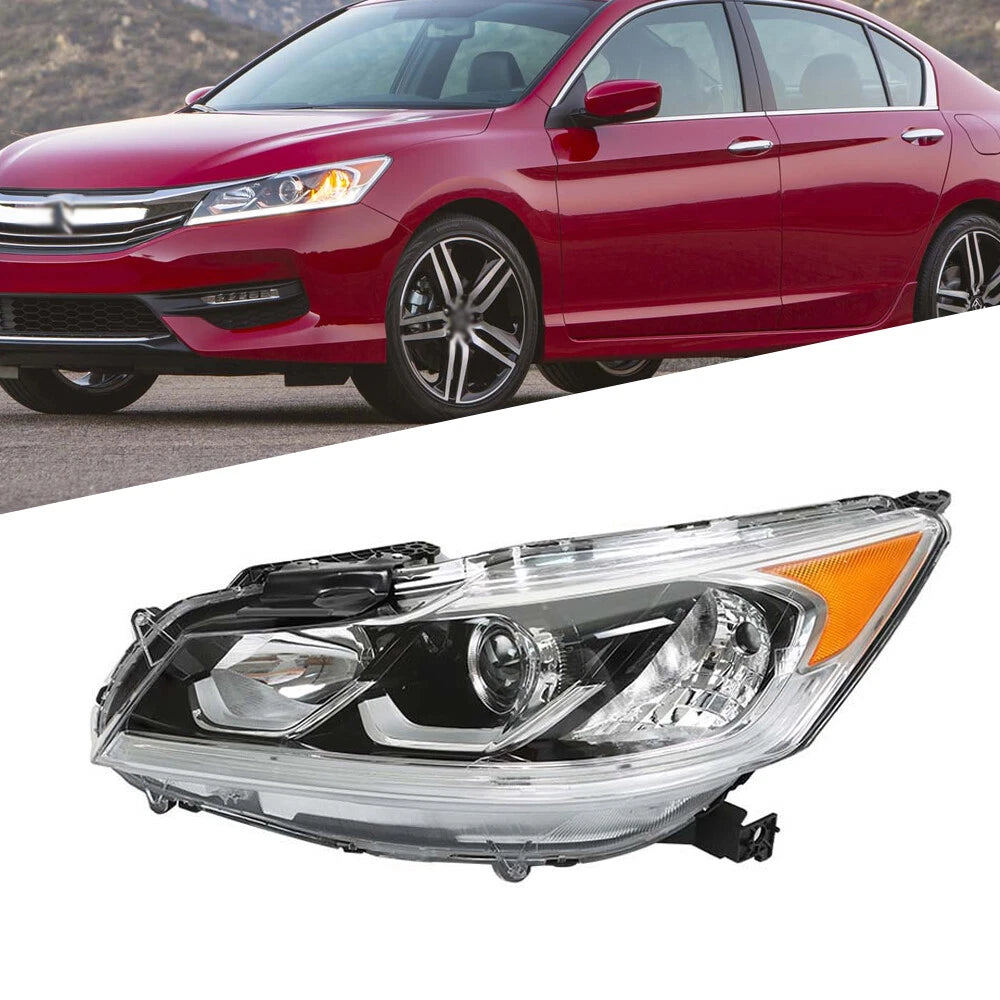 Headlamp Assembly for Honda Accord (2016–2017) Left Driver Side Halogen