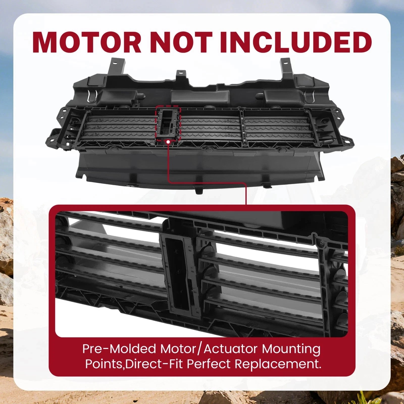Upper Air Active Grille Radiator Shutter for Honda CR-V (2017–2020)